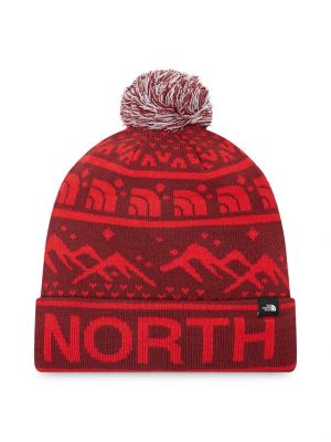 Шапка The North Face червено