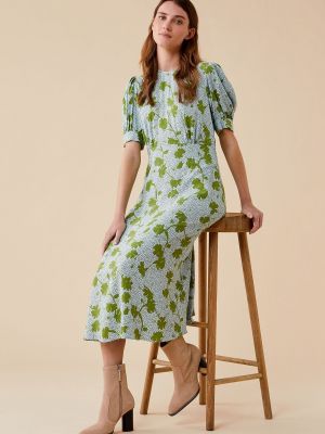 Платье миди с принтом Finery зеленый