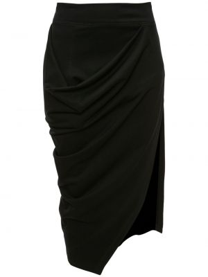 Asymetrické viskózové sukně s vysokým pasem Jw Anderson - černá