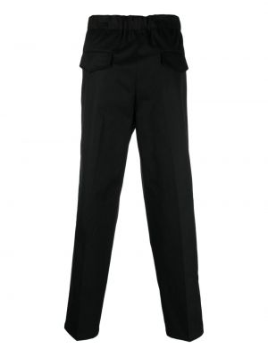Pantalon droit en coton Jil Sander noir