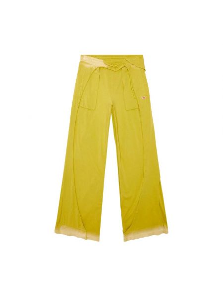 Spodnie sportowe Diesel żółte
