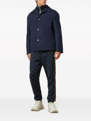Žakárové bavlněné sportovní kalhoty Gucci