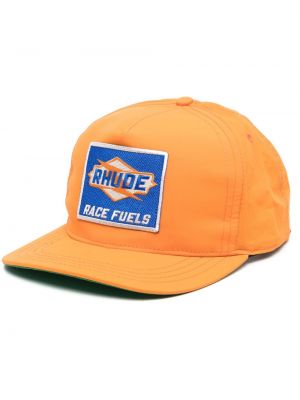 Cappello con visiera Rhude arancione