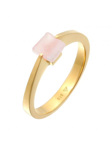 Srebrni prsten Elli Premium zlatna
