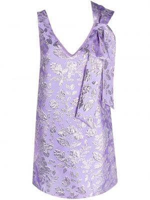 Mini šaty s mašlí P.a.r.o.s.h. fialové