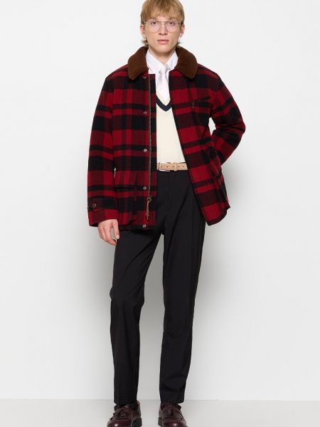 Krótki płaszcz Polo Ralph Lauren czerwony