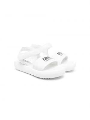 Sandaletter med kardborreknäppning för tjejer Mm6 Maison Margiela Kids vit