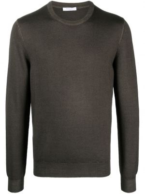 Sweter wełniany Boglioli brązowy