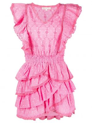 Коктейлна рокля Loveshackfancy розово