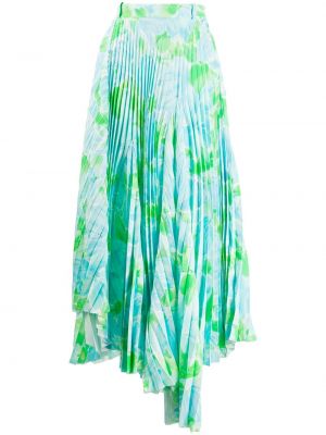 Πλισέ φλοράλ φούστα με σχέδιο Balenciaga