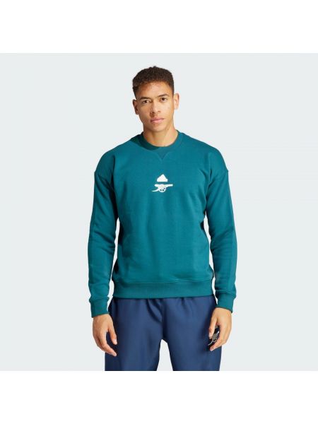 Bluza bawełniana Adidas zielona