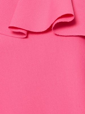 Mini vestido de viscosa con volantes Msgm rosa
