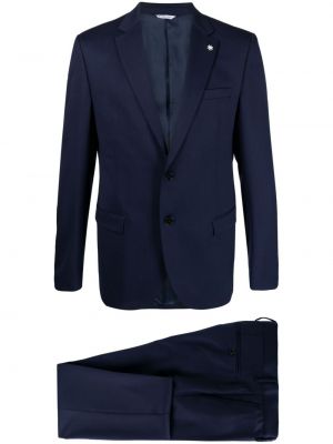 Vlněný oblek Manuel Ritz modrý