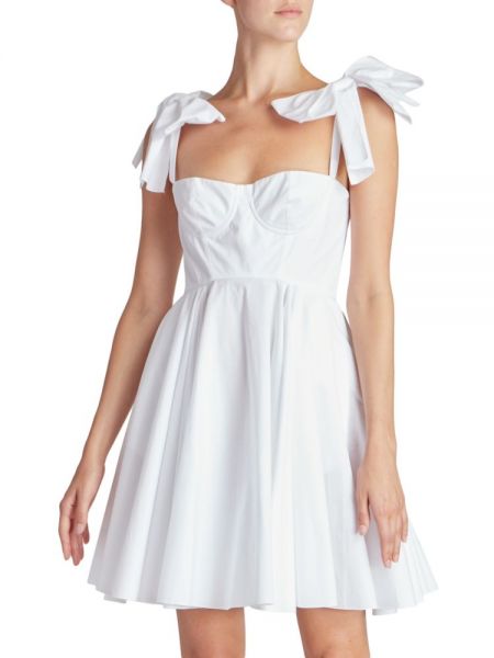 Платье мини с сердечками Giambattista Valli белое