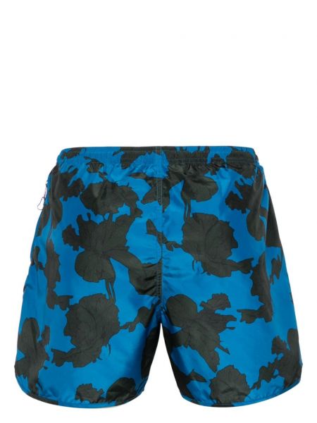 Geblümte shorts mit print Neil Barrett blau