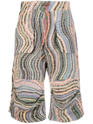 Bermuda kratke hlače s potiskom Vitelli vijolična