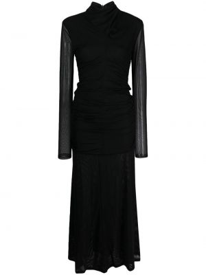 Priehľadné večerné šaty Gestuz čierna