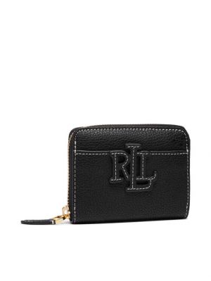 Πορτοφόλι με φερμουάρ Lauren Ralph Lauren μαύρο