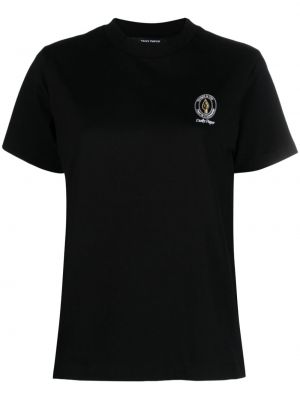 Kokvilnas t-krekls ar apdruku Daily Paper melns