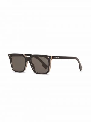 Okulary przeciwsłoneczne w paski Burberry Eyewear czarne