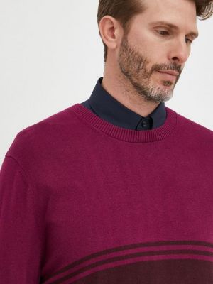 Хлопковый свитер Gap фиолетовый