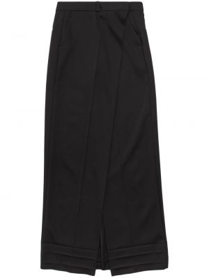 Vunena suknja Balenciaga crna