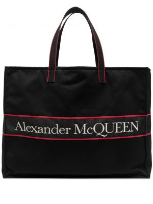 Шопинг чанта Alexander Mcqueen черно