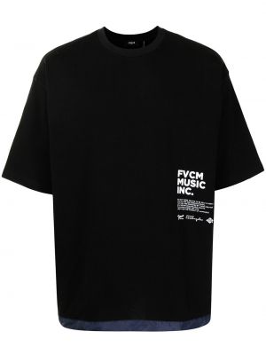 Camiseta con cordones Five Cm negro