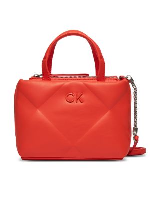 Nakupovalna torba Calvin Klein oranžna