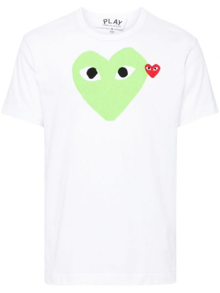 T-shirt Comme Des Garçons Play hvid