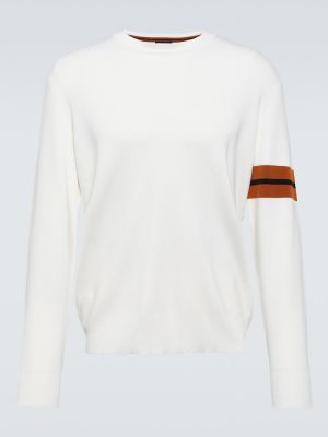 Sweter wełniany Zegna biały