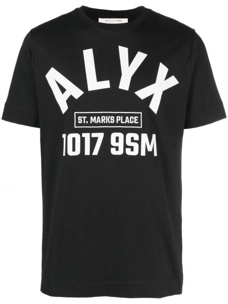 Тениска с принт 1017 Alyx 9sm черно