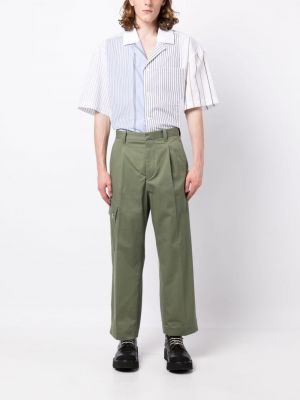 Pantalon cargo plissé Oamc vert