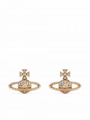 Ohrring mit kristallen Vivienne Westwood gold