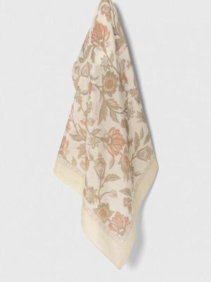 Бежевый шелковый платок Lauren Ralph Lauren