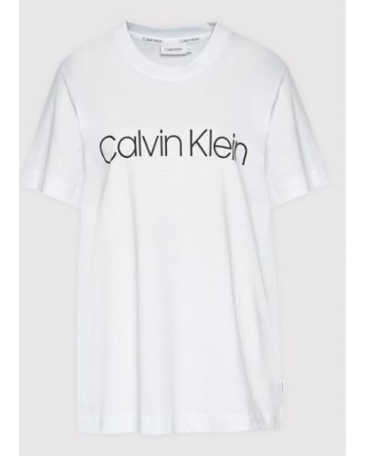 T-shirt Calvin Klein Curve weiß