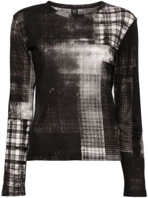 Пуловер с принт с абстрактен десен Y's