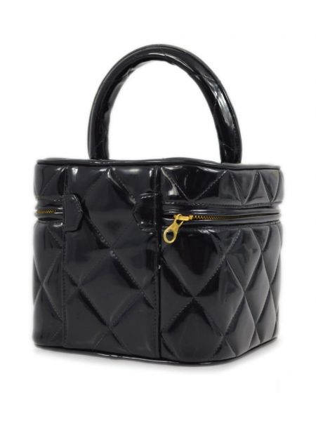 Shopper kabelka se srdcovým vzorem Chanel Pre-owned černá