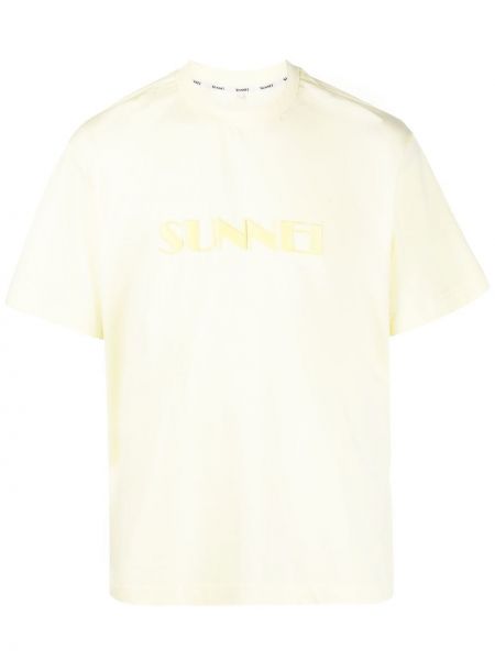 T-shirt mit print Sunnei gelb