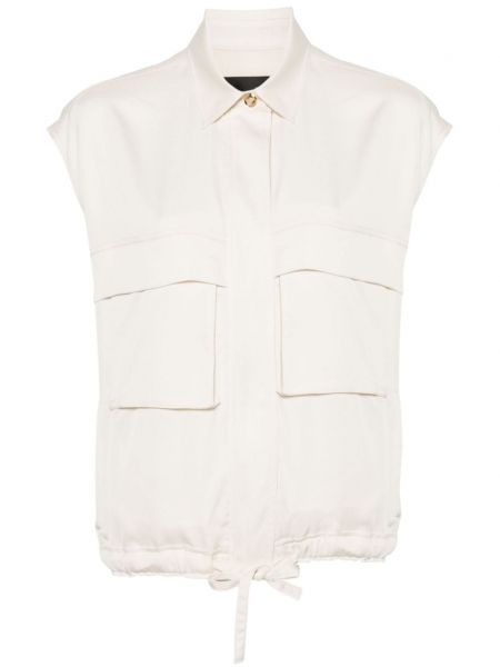 Lynlås satin vest Pinko