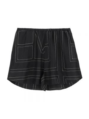 Shorts en soie Toteme noir
