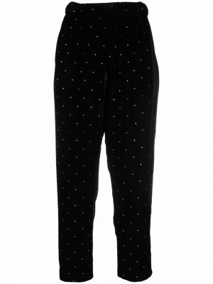 Pantaloni con cristalli Saint Laurent Pre-owned nero
