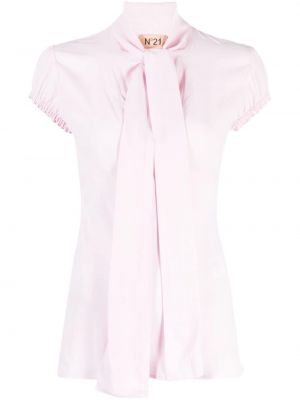 Σατέν μπλούζα Nº21 ροζ