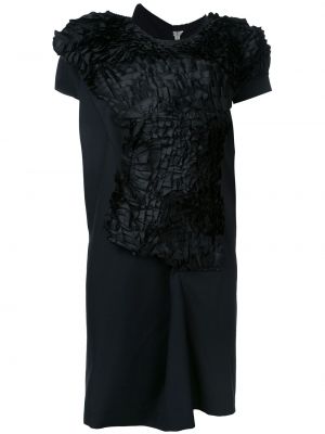 Vestido con volantes con estampado abstracto Comme Des Garçons Pre-owned negro