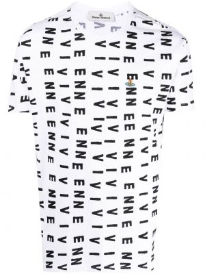 Тениска с принт Vivienne Westwood бяло