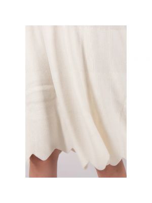 Sukienka midi z wełny merino Jw Anderson biała