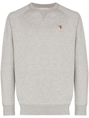 Brodert sweatshirt Maison Kitsuné grå