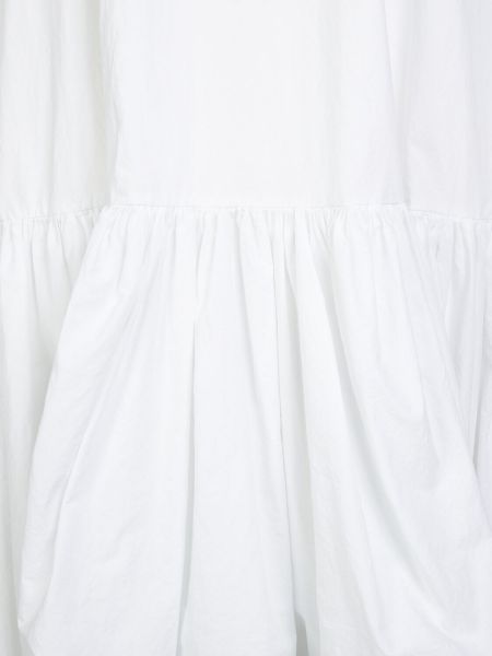 Sukienka midi z falbankami The Row biała