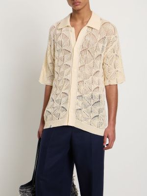 Bavlnená košeľa Bonsai béžová