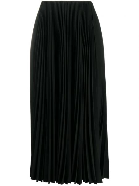 Plisovaná midi sukňa Balenciaga čierna
